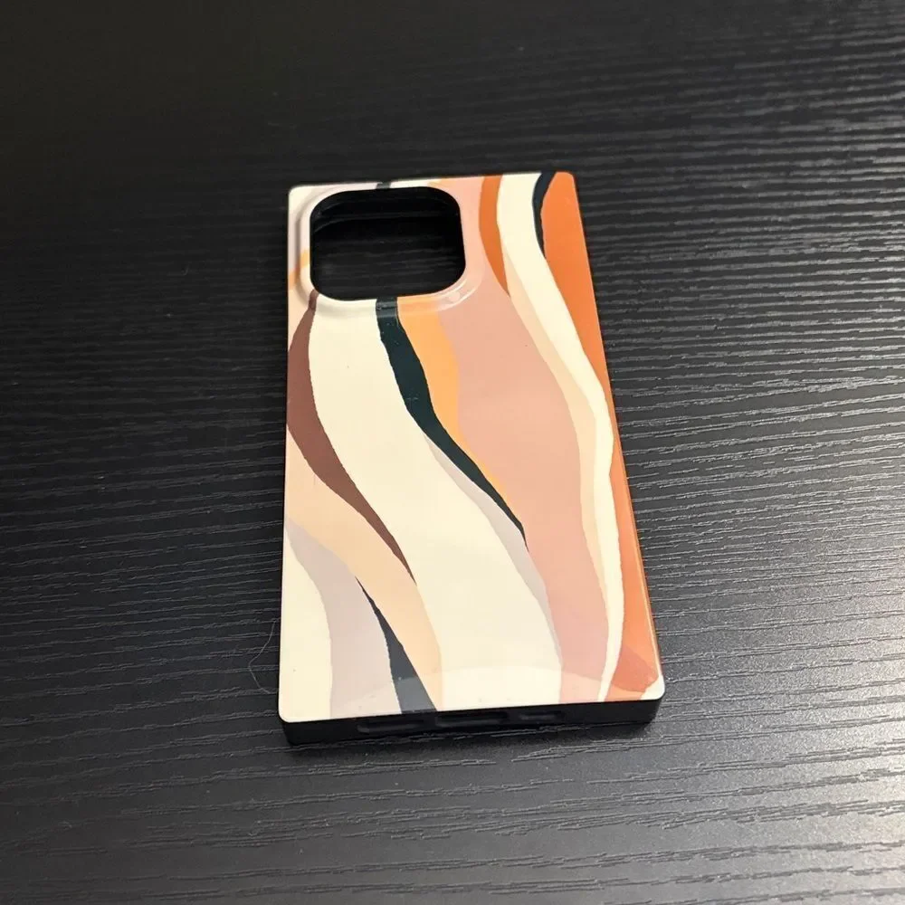 Flaunt Square Neutral Print iPhone Case, 15